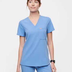 Figs Ceil Blue Catarina One-Pocket Scrub Top XL
